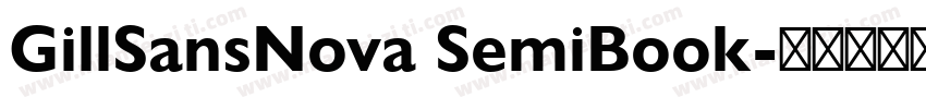 GillSansNova SemiBook字体转换